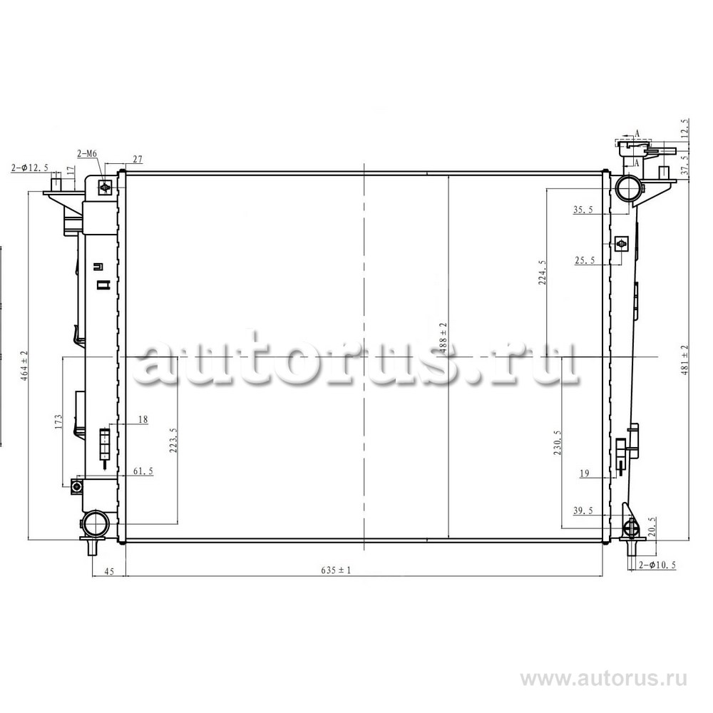 Радиатор охл. для а/м Kia Sportage III/Hyundai iX35 (10-) 2.0i/2.4i МT (Словакия) LUZAR LRc 08S5