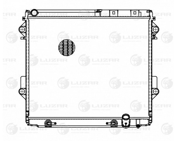 Радиатор охл. для а/м Toyota Land Cruiser 200 (07-) 4.5TD LUZAR LRc 1924