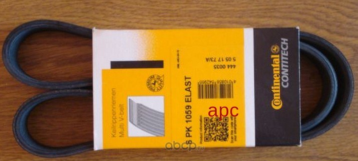 Ремень поликлиновый FORD Focus II/C-Max/MAZDA 2/VOLVO S40 II CONTITECH 6 PK 1059ELAST