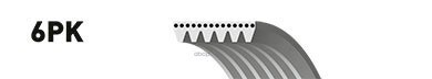 Ремень поликлиновый VW T5 GATES 6PK1123