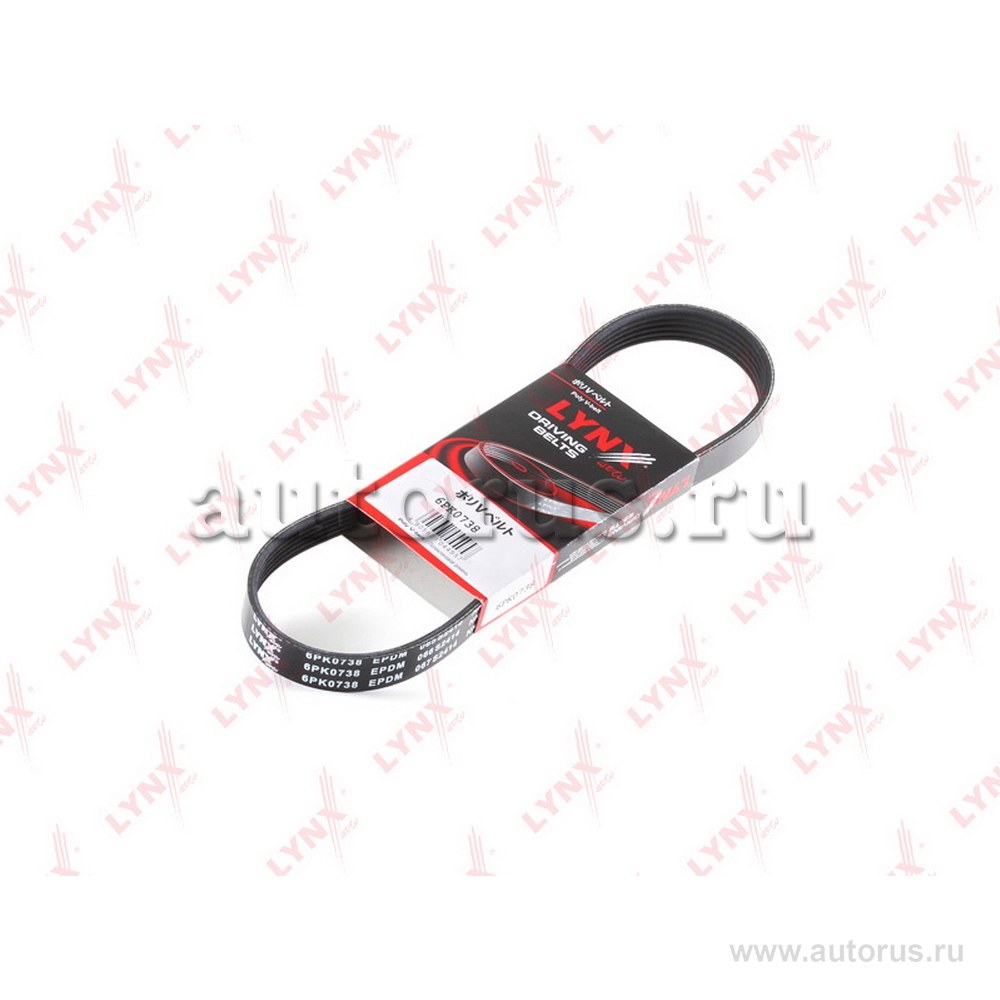 Ремень поликлиновый LYNXauto 6PK0738