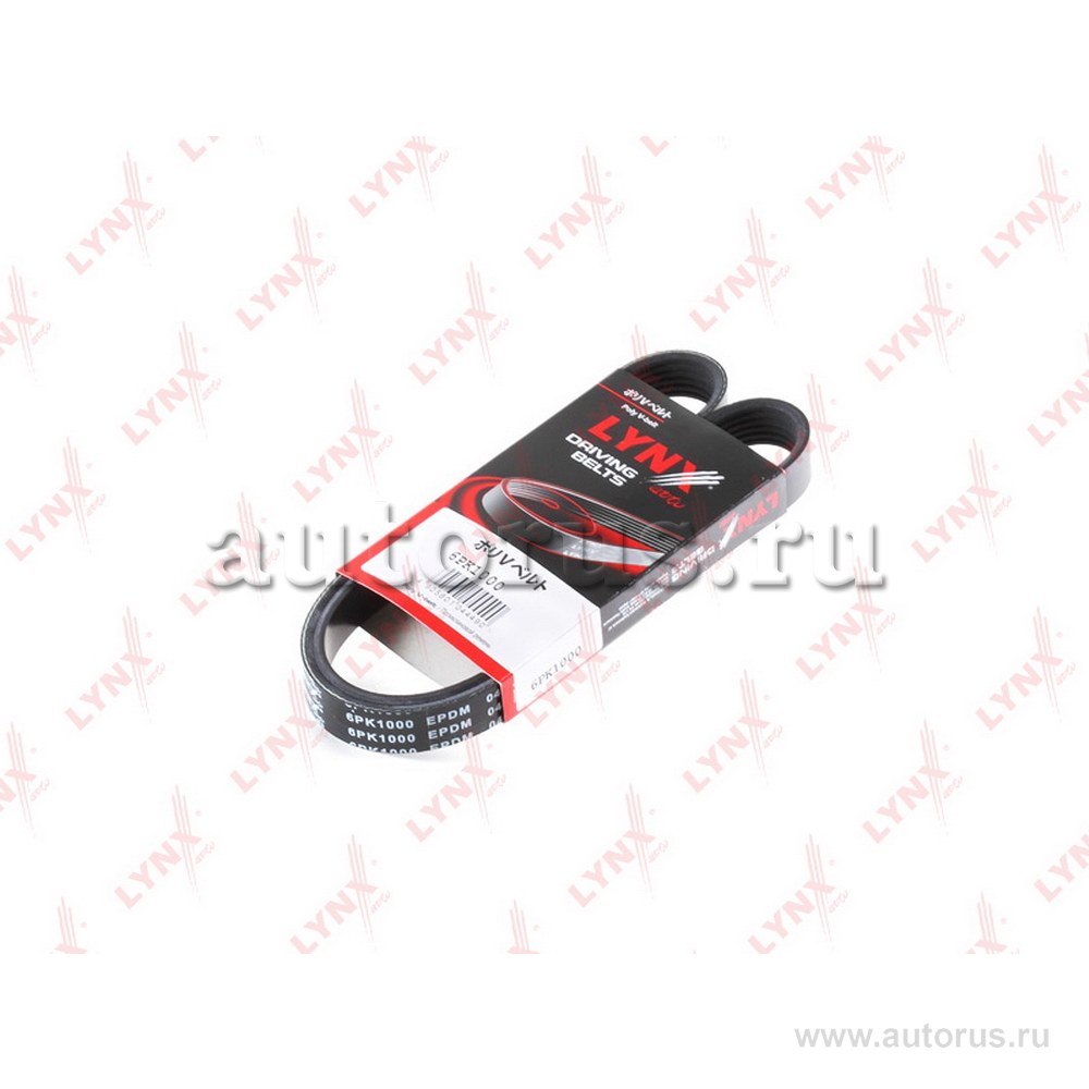 Ремень поликлиновый CITROEN C4,C5/PEUGEOT 206,307,407 LYNXauto 6PK1000