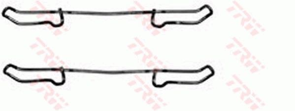 Ремкомплект дисковых колодок (передних) OPEL Astra F/Kadett E/Omega A TRW PFK241