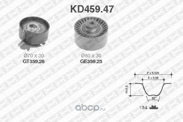 Ремкомплект ГРМ CITROEN/PEUGEOT SNR KD459.47