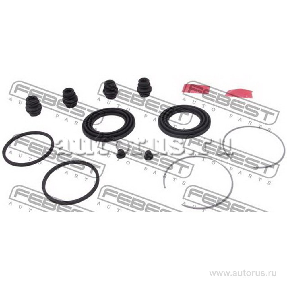 Ремкомплект суппорта тормозного переднего (на обе стороны) TOYOTA Corolla 02-08 FEBEST 0175-ZZE130F
