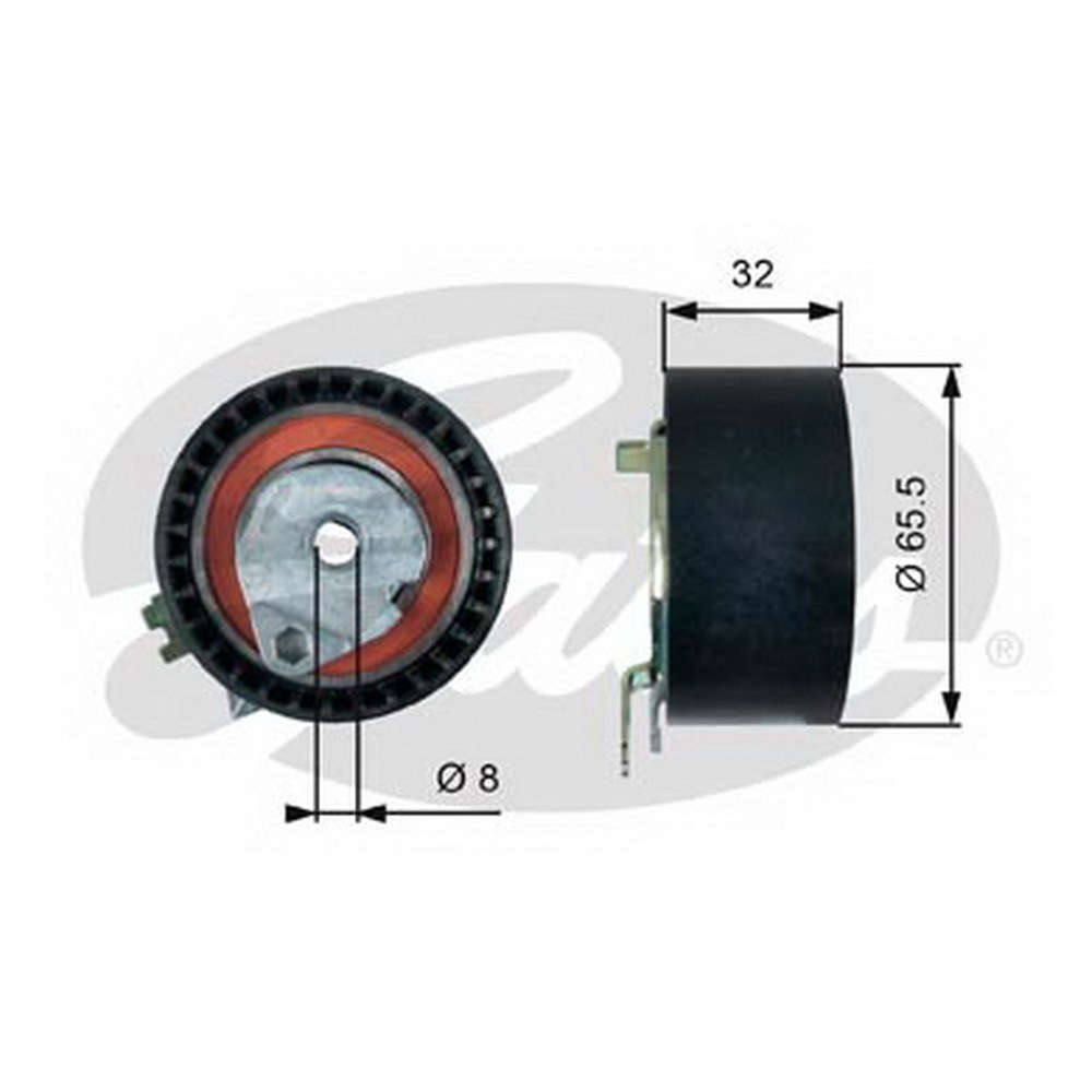 Ролик натяжителя ремня ГРМ RENAULT/ NISSAN GATES T43236