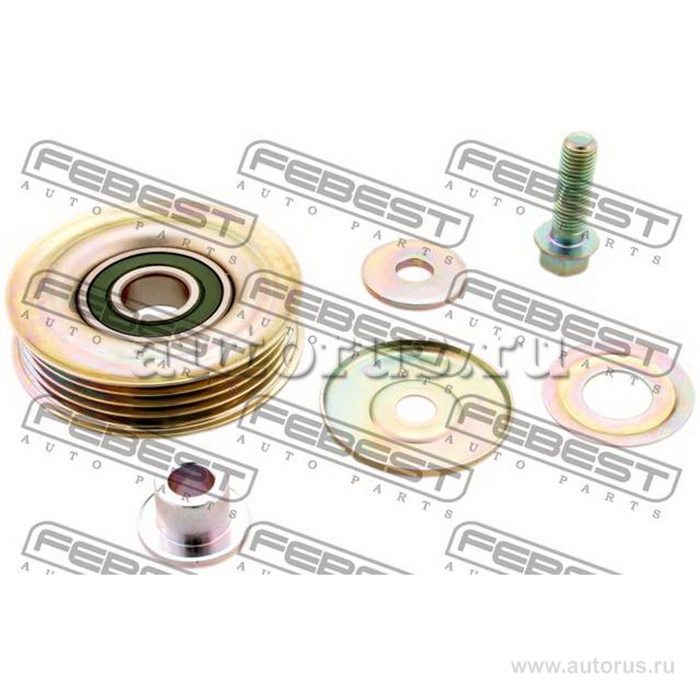 Ролик натяжной ремня кондиционера комплект HONDA Accord 03-08/Civic 95-01/CRV I FEBEST 0387-CRV