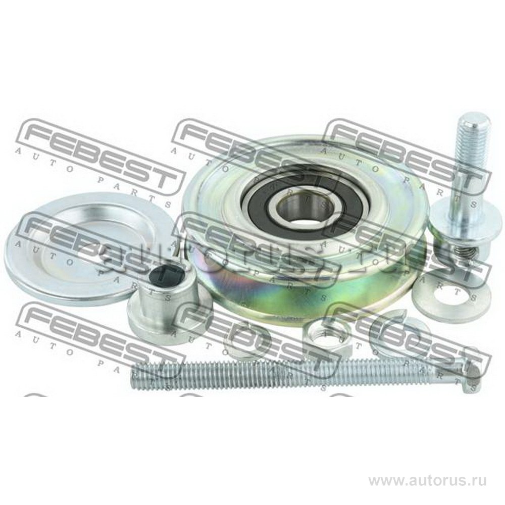 Ролик натяжной ремня кондиционера комплект MITSUBISHI PAJERO IV/MONTERO V87W/V97W 2006- FEBEST 0487-K96W