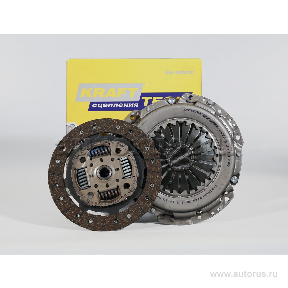 Комплект сцепления Ford Fusion 1.6, Mazda 2 1.6 для FORD Fiesta/Fusion 01-08 / MAZDA 2 1.6 03-07 100pS KRAFTTECH W01210E9