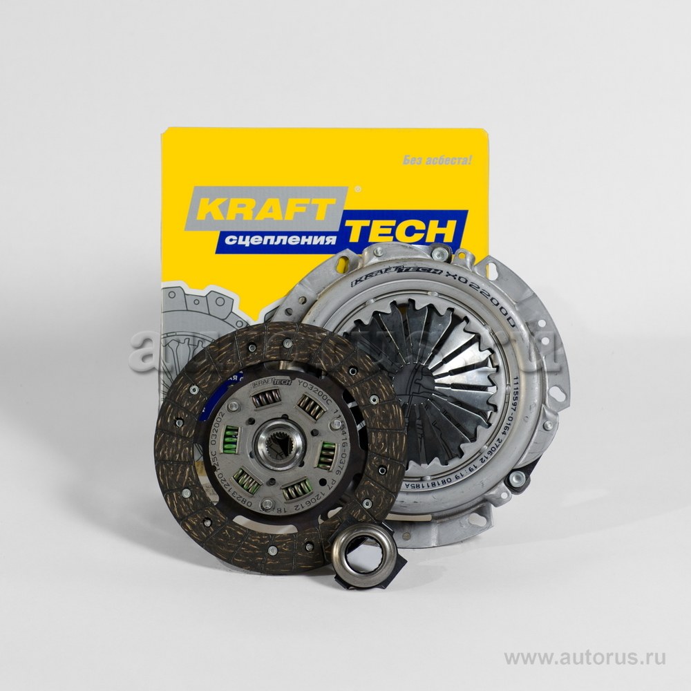 Комплект сцепления Renault Logan,Clio,Kangoo 1.6 8V для RENAULT Logan/Clio 1.6L Megane 1.6L/LADA Largus 8V KRAFTTECH W03200D
