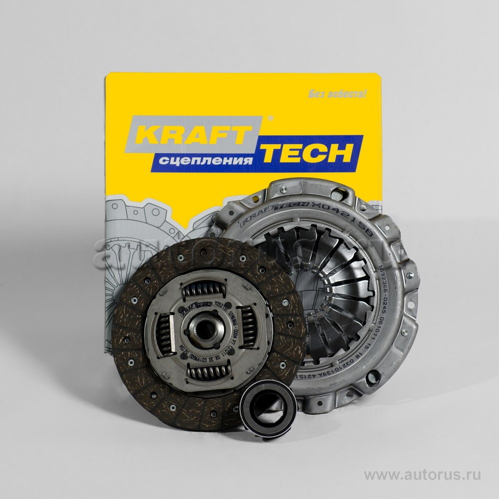 Комплект сцепления VW Passat B3,Transporter 4 1.6-1.9 для VW RP,PF,PB,AAM,ABS,2E313333->2E399375 KRAFTTECH W04215I