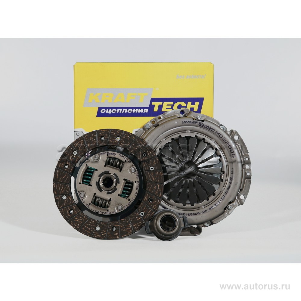 Комплект сцепления MG,Rover для ROVER 100/200/400/45 1.1/1.4/1.6L 16V 95-> KRAFTTECH W05200H