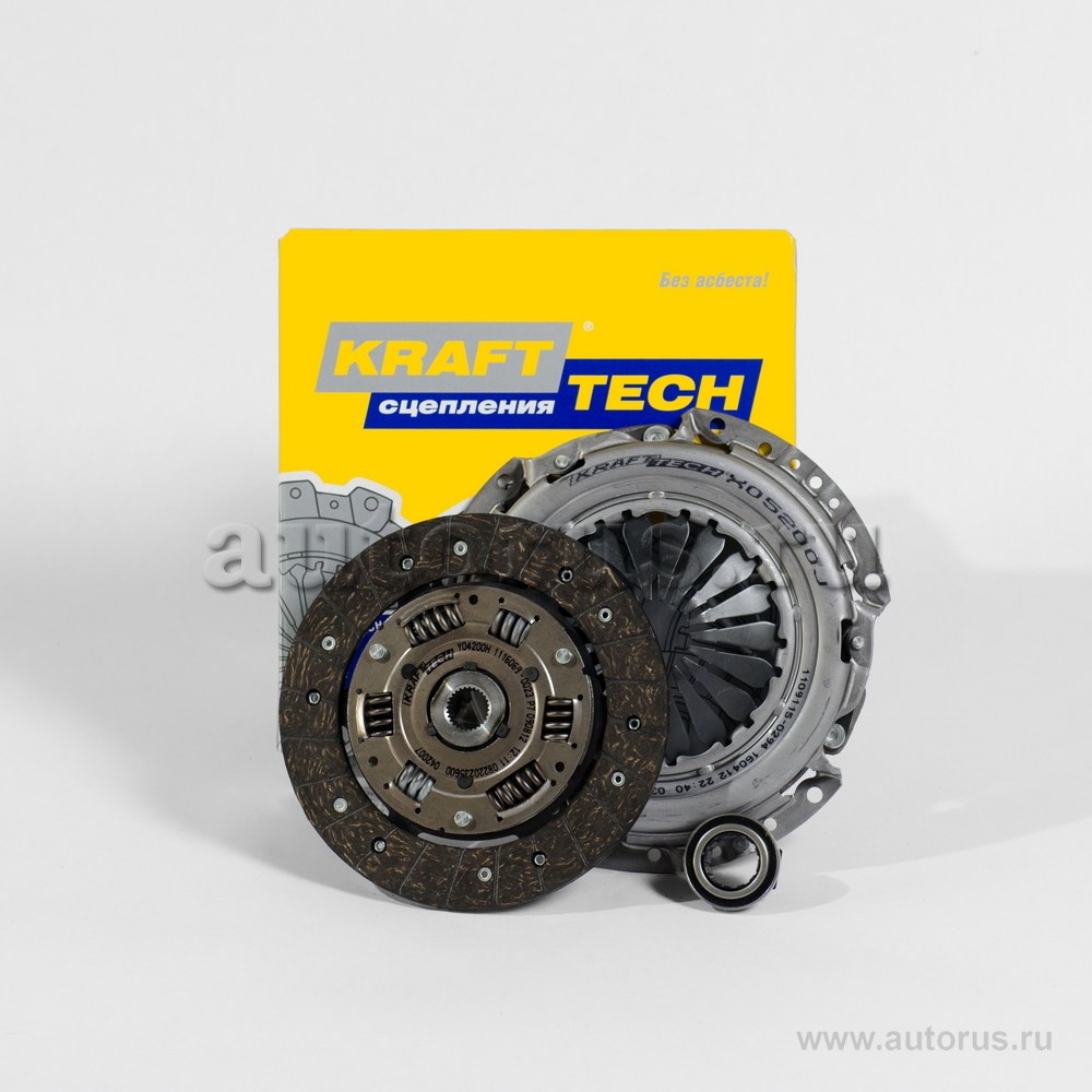 Комплект сцепления Skoda Fabia, Golf 5, 1.4(bca,bud,bby) для SKODA Fabia/Octavia/Golf V/Polo all 1.4L KRAFTTECH W06200A