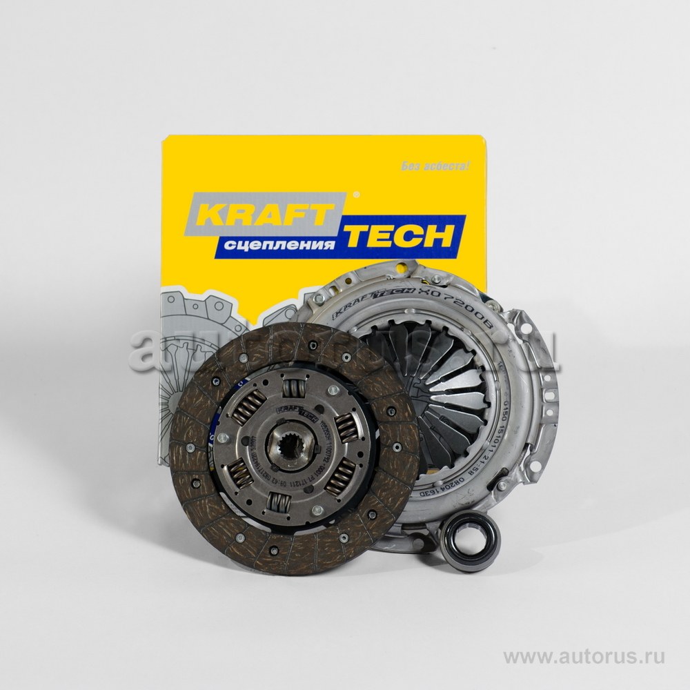 Комплект сцепления Peugeot 206,307 C3,C4 1.6 16V для PEUGEOT 206,307 C3,C4 1.6 16V KRAFTTECH W07200E