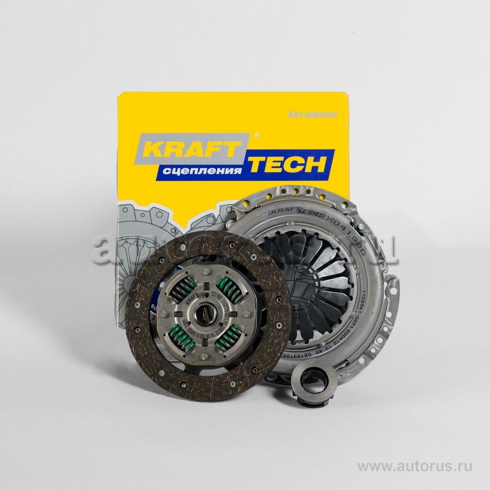 Комплект сцепления Skoda Fabia 1.2 для SKODA Fabia/Roomster/VW Fox/Polo all 1.2L KRAFTTECH W08190A