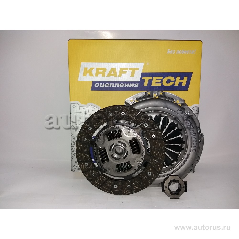 Комплект сцепления Fiat Punto 3 для FIAT 500/Doblo/Punto/Stilo 1.2/1.4L,1.3D 2008-> KRAFTTECH W08200C