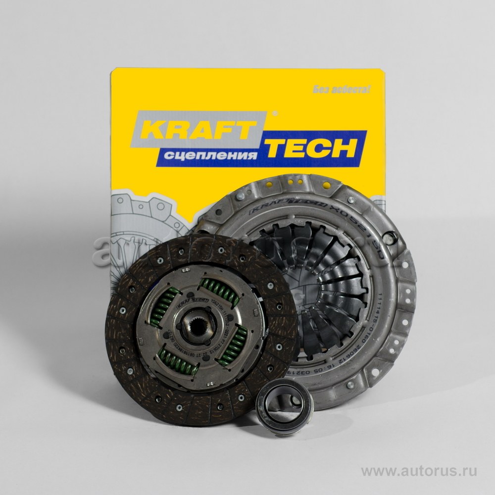 Комплект сцепления Chevrolet Aveo 1.4 16V, Rezzo 1.6 для Chevrolet Aveo 1.4 16V/ Rezzo 1.6 KRAFTTECH W11215J