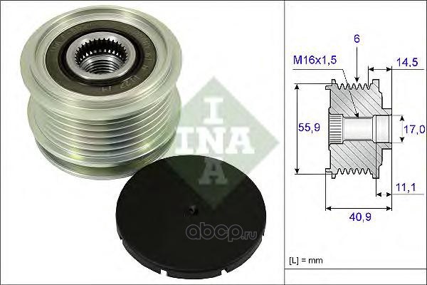 Шкив генератора INA 535 0012 10