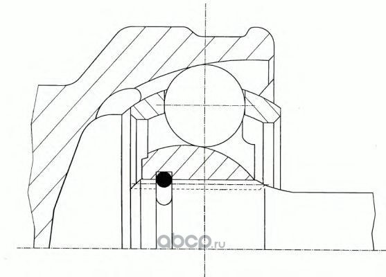Шрус audi a4, a5, q5 LOBRO 304 956