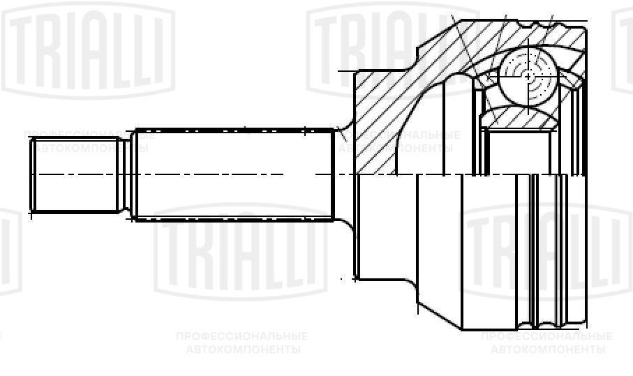 ШРУС для а/м Chery   (A13) (11-) (наруж.) TRIALLI GO 0941