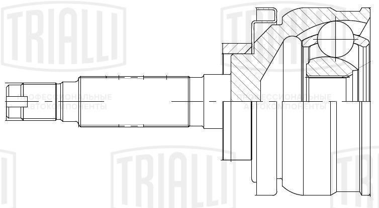 ШРУС для а/м Лада 2121 (наруж.) ECO TRIALLI GO 431