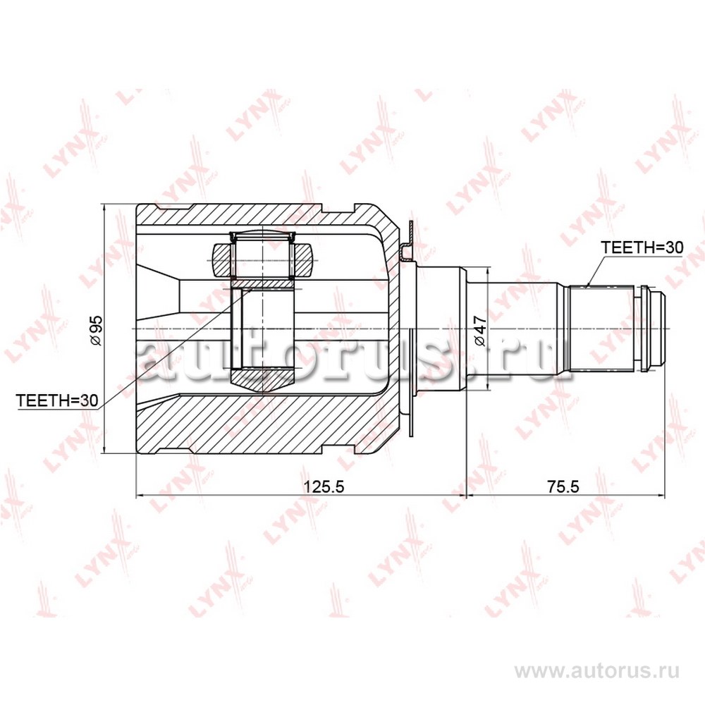 ШРУС внутренний L,R LYNXauto CI-3721