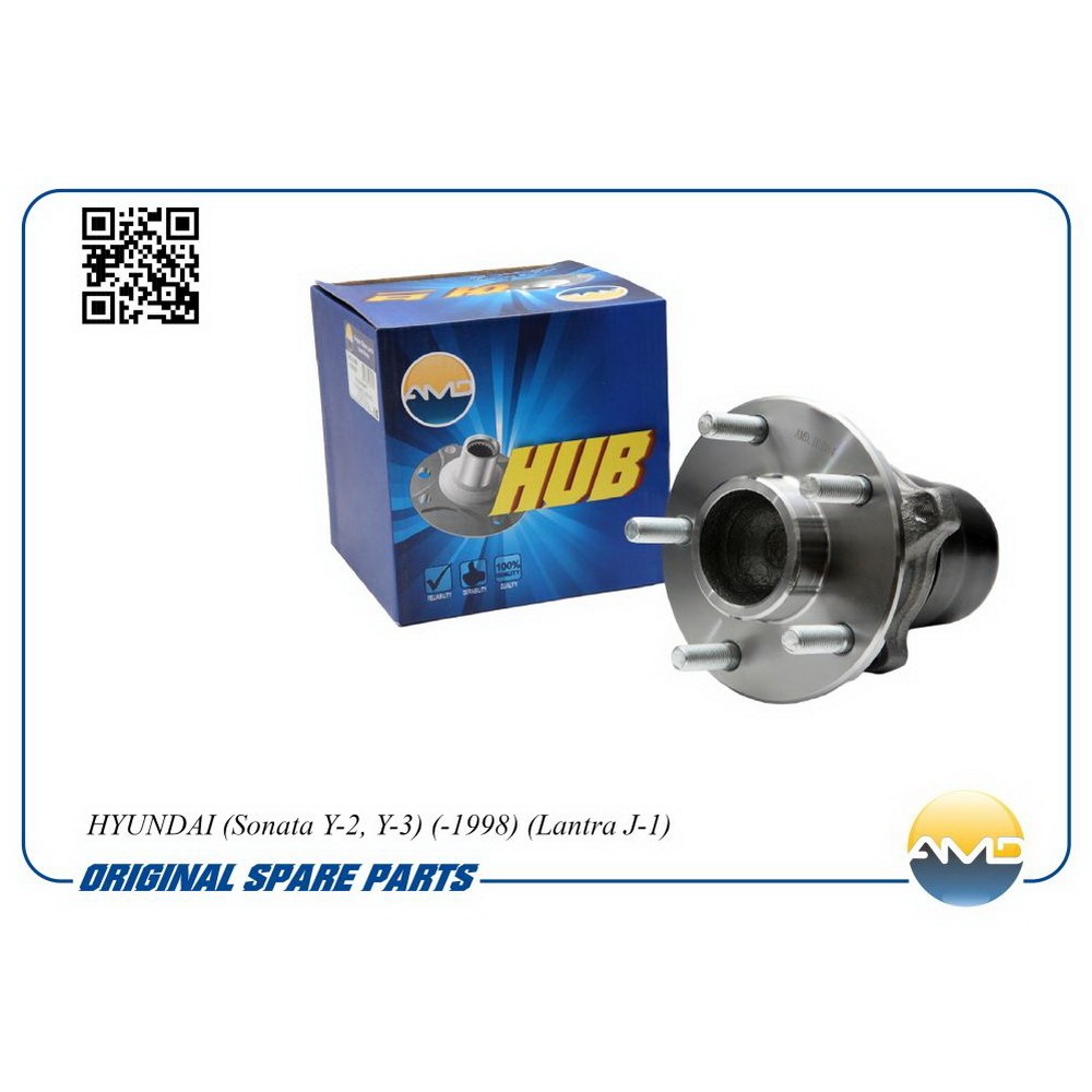 Ступица задняя в сборе L=R FORD Focus 2 04-13/ C-Max 07-10/ Focus C-Max 03-07 AMD AMD.HUB54