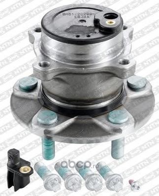 Ступица задняя в сборе L=R (с датчиком ABS) FORD Focus 2 0413/ CMax 0710/ Focus CMax 0307 NTN-SNR R152.69