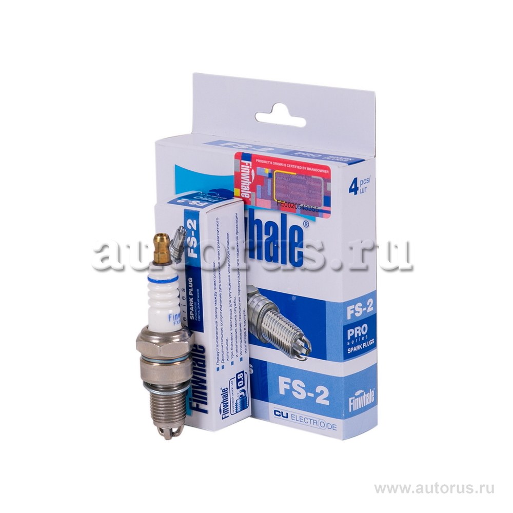 Свеча зажигания 3-х электродная для LADA 2108-099 карб. FINWHALE FS2
