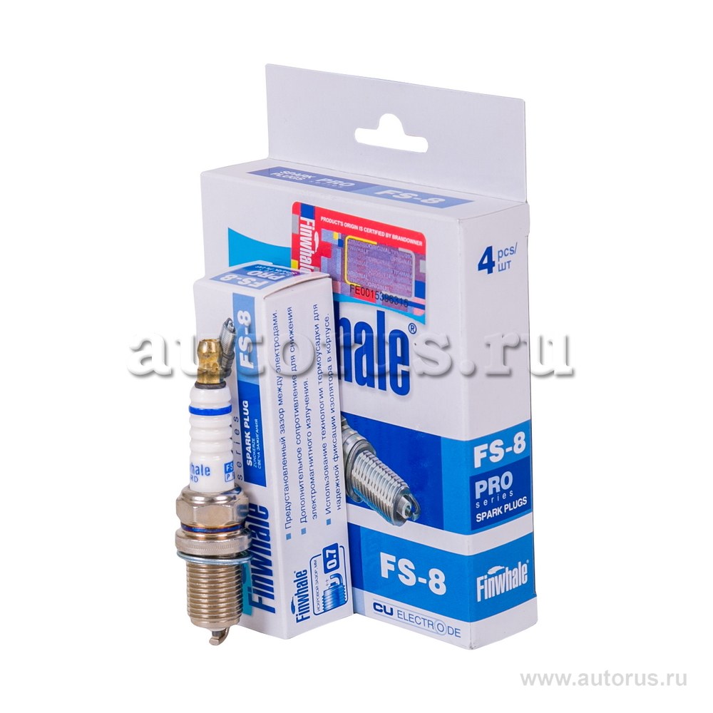 Свеча зажигания для LADA (16V) Largus, Largus Cross, Spectra(Иж), Rio FINWHALE FS8