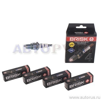Свеча зажигания для а/м   3110 406дв SILVER (компл. 4 шт.) BRISK LR17YS-N