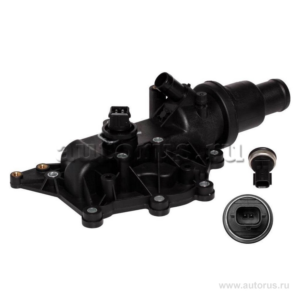 Термостат для а/м Renault Fluence (10-)/Megane II (02-) 1.4i/1.6i МТ (89°С) (пласт. корпус) LUZAR LT 0914