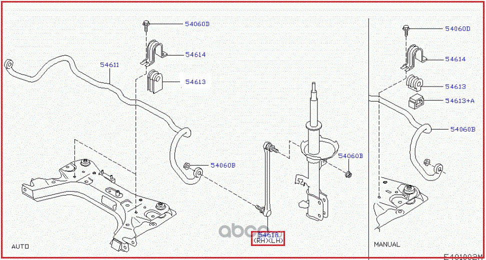 Тяга переднего стабилизатора L,R NISSAN 54618-JX00A