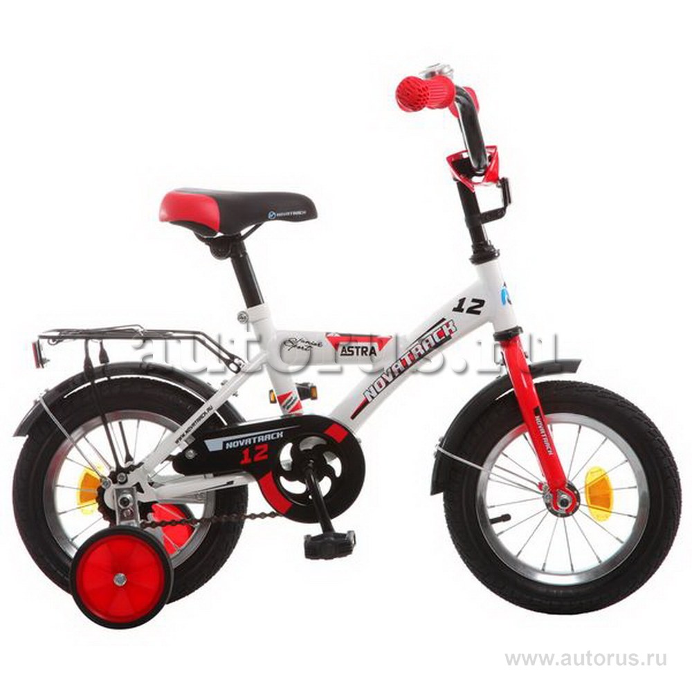 Велосипед 12 детский Novatrack Astra (2019) количество скоростей 1 рама сталь белый