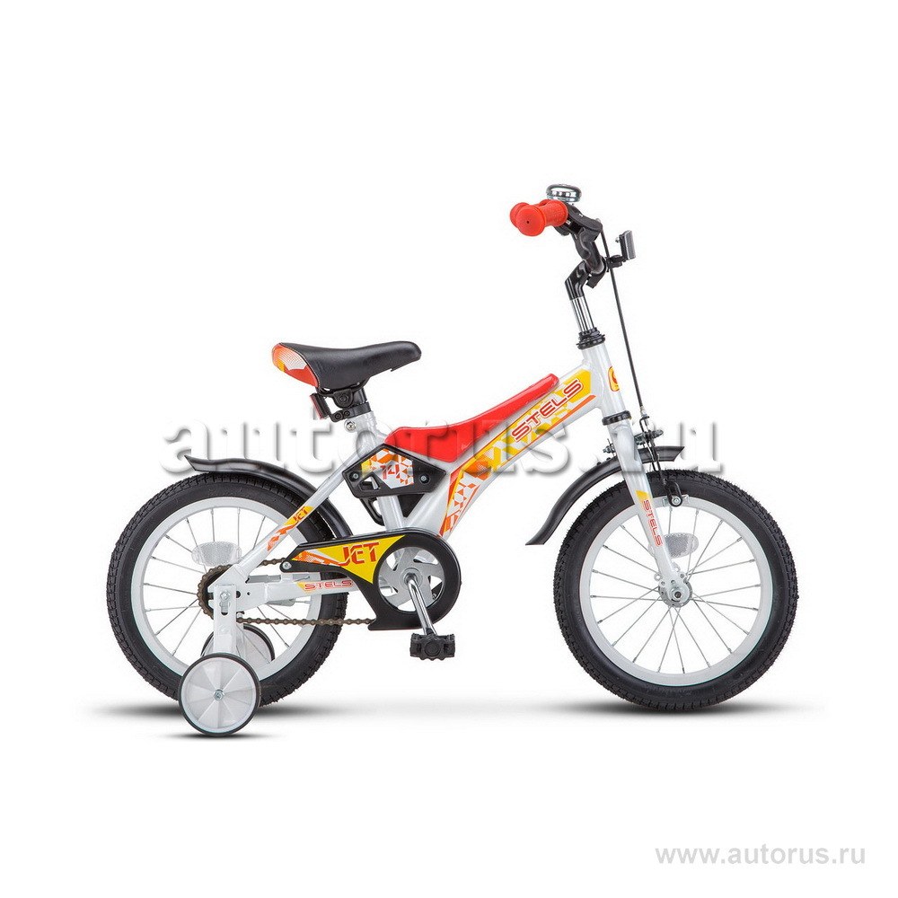 Велосипед 14 детский STELS Jet (2018) количество скоростей 1 рама сталь 8,5 белый/красный