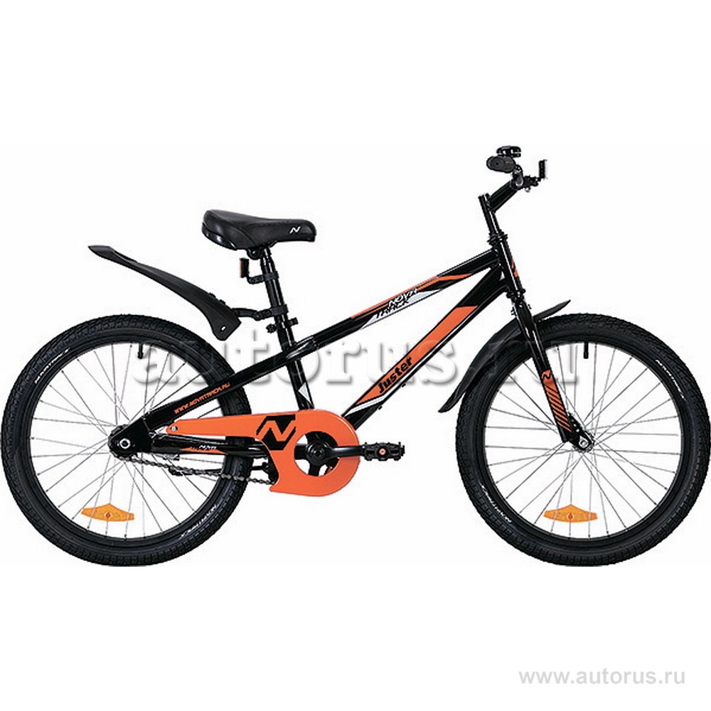 Велосипед 20 детский Novatrack Juster (2019) количество скоростей 1 рама сталь черный