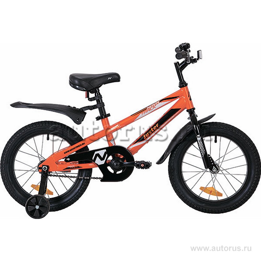 Велосипед 20 детский Novatrack Juster (2019) количество скоростей 1 рама сталь оранжевый