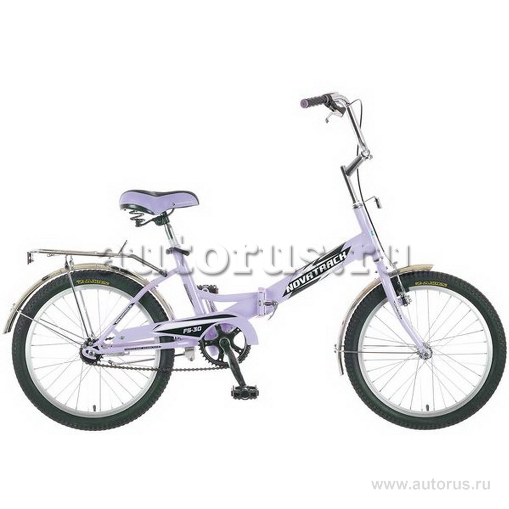 Велосипед 20 складной Novatrack FS30 (2017) количество скоростей 1 рама сталь 20 сиреневый