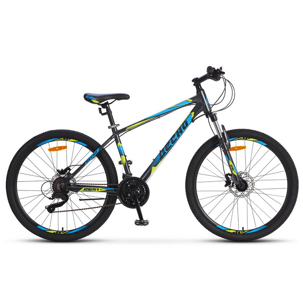Велосипед 26 горный ДЕСНА 2651 D (2019) количество скоростей 24 рама алюминий 16 серый/синий