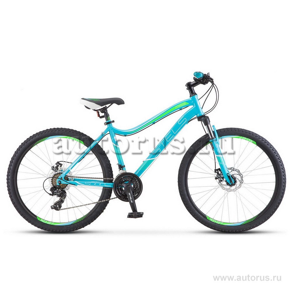 Велосипед 26 горный STELS Miss 5000 MD (2018) количество скоростей 21 рама сталь 17 бирюзовый