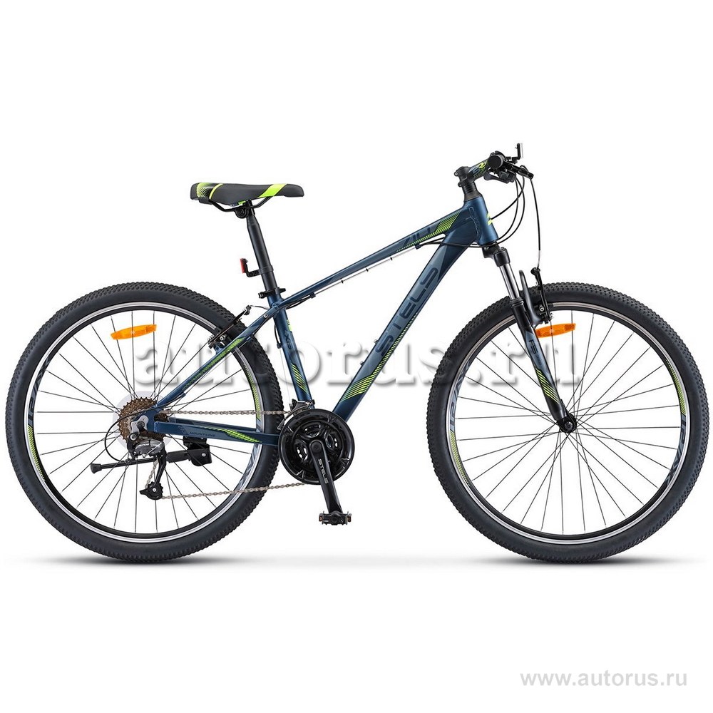 Велосипед 27,5 горный STELS Navigator 710 V (2019) количество скоростей 21 рама алюминий 17 темно-синий