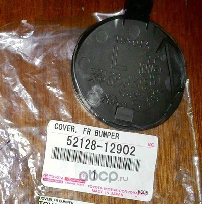 Заглушка бампера переднего L TOYOTA 52128-12902