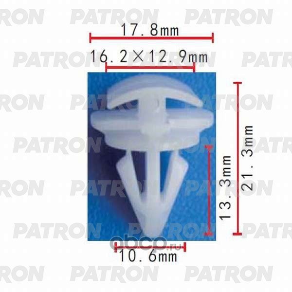 Зажим пластиковый Audi, Seat, Skoda, Volkswagen применяемость: молди PATRON P37-0291