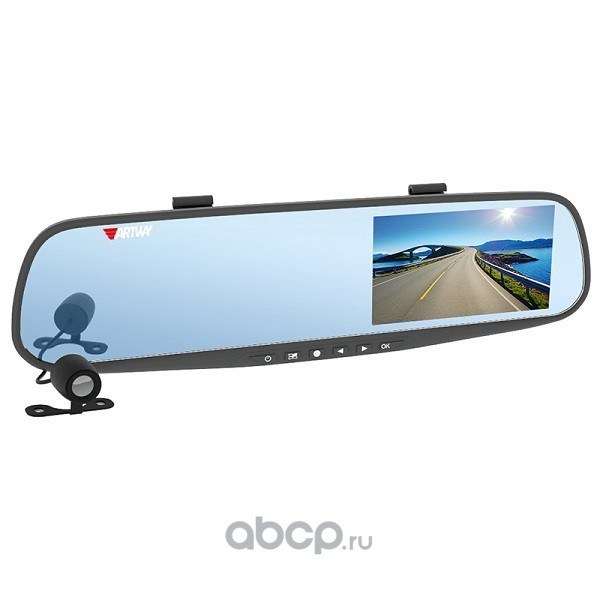 Зеркало с видеорегистратором ARTWAY AV-600,1920*1080P,120°,4,3’’ ,2 камеры