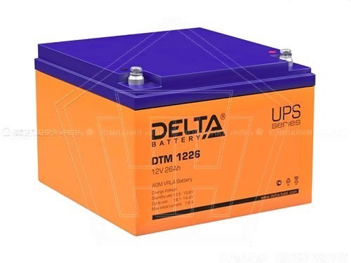 Аккумулятор  12V - 26 А/ч "Delta DTM"