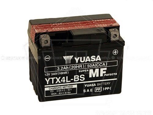 Купить АКБ 12V - 4 А/ч "Yuasa" (YTX4L-BS) в магазине ДСН Авто