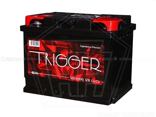 Аккумулятор  60 TRIGGER обратная полярность