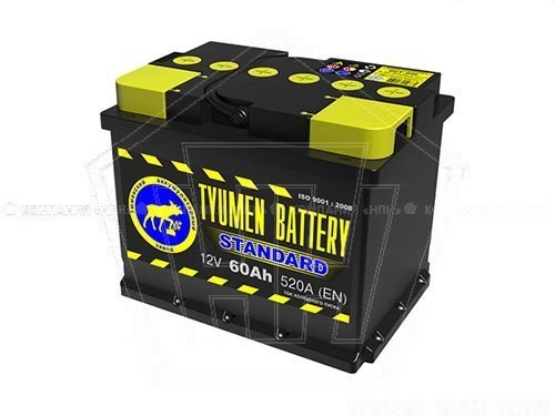 Аккумулятор  60 Тюмень STANDARD прямая полярность