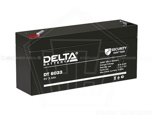 Аккумулятор   6V -  3,3 А/ч 