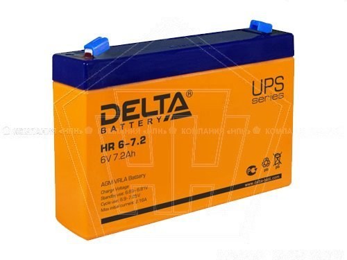 Аккумулятор   6V -  7.2 А/ч Delta HR